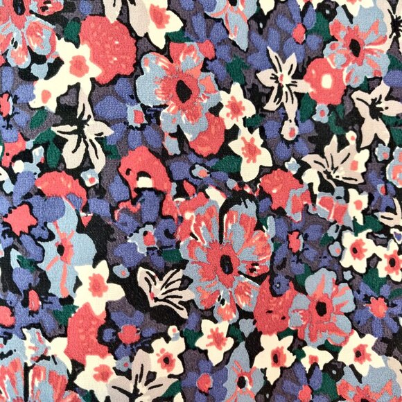 J Crew Mens Size M Spring Floral Short Sleeve Button Front Slim Fit Shirt Top - Picture 7 of 11
